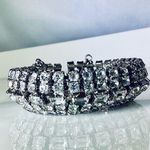 Stunning Clear Crystals Tennis Bracelet Silver Photo 1