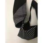 C Apparel Women's Black White Swim Top Tie Neck Size Large Swim Wear Photo 6