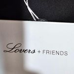 Lovers + Friends Juliana Top in Black and Pink Photo 5