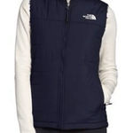 The North Face  Mossbud Insulated Reversible Fleece Puffer Vest Black Size Small Photo 0