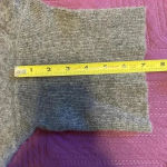 Madison‎ Cashmere Gray Turtleneck Sweater Cropped Slim Fit Pullover Fuzzy XL Photo 6