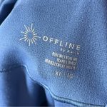 Aerie OFFLINE Periwinkle Blue Criss-Cross Waist Hi-Rise Flare Leggings SIZE XL Photo 7