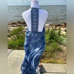 Solitaire Bathing Suit Cover Swimsuit Cover Size M Blue Tie Dye Photo 1