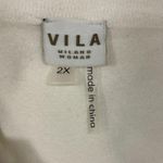 Vila Milano Woman 2X Beige Sweater With Studded Details Boat Neckline Photo 7