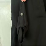 Lush Clothing Lush Black Chiffon Tunic Blouse Size S Photo 3