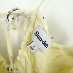 Aritzia Sun-deh Viola Yellow Floral Bustier Midi Dress Photo 3