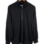 Three Dots Black Quarter Zip Pullover Size Medium Photo 0