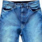 3x1 Empire Crop Flare High Waist Med Wash Blue Jeans Sz 30 Photo 2