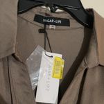 Sugar Lips New  wide leg olive green jumpsuit Photo 2