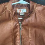 Brown Leather Jacket Size L Photo 2