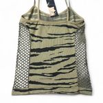 Y2K Tiger Print Mesh Tank Green Size undefined Photo 4