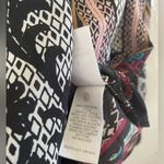 Bisou Bisou  Michele Bohbot Women’s Blouse Flared Sleeves Sz S Retro Pattern Top Photo 9