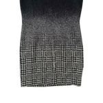 Talbots Women's Black Silver Ombre Sparkle Houndstooth Wool Sheath Dress Size 20 Photo 7