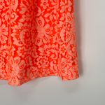 Madewell  Womens‎ Boho Neon Orange Sleeveless A-Line Knee Length Dress 6 Photo 4