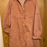 So Me Jean Dress Orange Photo 1