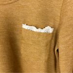 LOGO By Lori Goldstein LOGO Lori Goldstein Waffle Knit Crotchet Trim Top Size XS Photo 3