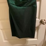 Betsy and Adam Dark Green  fitted strapless dress- Hoco Photo 2