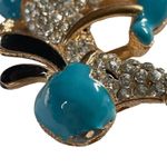 Betsey Johnson Betsy Johnson Snowpadoo Dog Pendant Riding a Moped Cycle Gold Tone Flawed u Photo 4