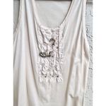 Chloé Chloe Sleeveless Rhinestone Pullover Tank Top Ivory Pink Women's Size XS Photo 1
