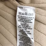 French Connection Lace Sleeve Mini Sweater Dress Beige Pleated Cocktail Small Photo 11