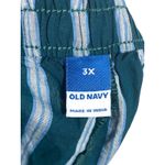 Old Navy Green Blue Striped Poplin Boxer Pajama Shorts Women 3X Comfort Cozy NWT Photo 6