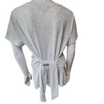 Vera Wang Simply Vera  Light Gray Tie Back Short Sleeve Tee Shirt (XL) Photo 3