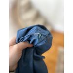 Boden Denim Long Sleeve Knee Length Blouson Tie Waist Shirt Dress 8 TALL Blue Photo 5