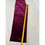 Lulus  Chic Splendor Wine Red Velvet Pleated High-Rise Wide-Leg Pants Luxe Size M Photo 6