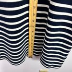 Talbots  Petites P Navy White Striped Embroidered Dress Coastal Preppy Old Money Photo 4