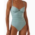 Jonathan Simkhai Laine Draped Satin Underwire One Photo 7