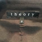 Theory  Womens Fitted Wool Blazer Smokey Gray Lined Pockets One Button Size 0 u Photo 8