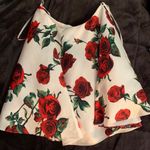 Dave and Johnny Red And Floral Two Peice Homecoming Dress Photo 5
