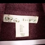 Kaisely Kaisley Sweater Alpaca blend oversized purple cowl neck size L Photo 7