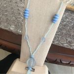 Vintage Baby Blue Long Necklace Photo 1