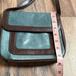 TIGNANELLO Crossbody Leather Green Brown Trim Purse Photo 11