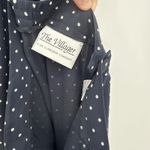 Liz Claiborne The Villager Vintage Blue & White Polka Dot Midi Skirt 16 Photo 8