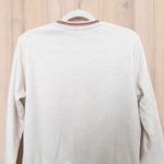 Marine layer  Womens Sweatshirt Size L Cream Crewneck Cozy Preppy Minimalist Photo 5