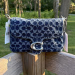 Coach Soft Tabby Shoulder Bag in Signature Denim with straps NEW with tags Photo 2