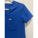 FIGS Catarina One-Pocket Scrub Top Womens Size XS Royal Blue Medical Nurse Vet Photo 3