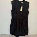 CALIA Women's Dolphin Hem Extended Shoulder Dress size L black Size L Photo 1