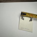 Francesca's Francesca’s Black Cubic Zirconia Rhinestone Stud Gold Tone Pierced Earrings NWT Photo 5