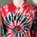Simply Southern  Tie Dye Long Sleeve Graphic T-Shirt Size S Red, White & Blue Photo 2