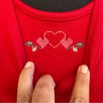 Karen Scott Vintage 90’s Valentines Day Heart 2-in-1 Cardigan Shirt Photo 1