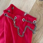 Tiger Mist  Straight leg Pants with chain in Red Photo 1
