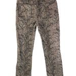 Reformation Jeans Peyton Snake High Rise Bootcut Jeans Brown 28 Photo 1