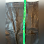 INC  International Concepts Black Leather Skirt Photo 3