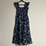 Hill House Tuckernuck  Home Ellie Nap Dress Navy Belgravia Floral Ikat Large Photo 10