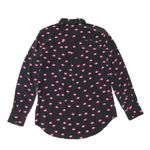 Equipment NWT Signature Slim in True Black Lip Kiss Silk Button Down Shirt XS Photo 8