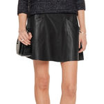 Joie  Maisel Lambskin Leather Mini Skirt - S Photo 0