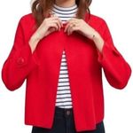 Anthropologie By Red Bolero One Button Peplum Open Front Blazer Jacket Size S Photo 2